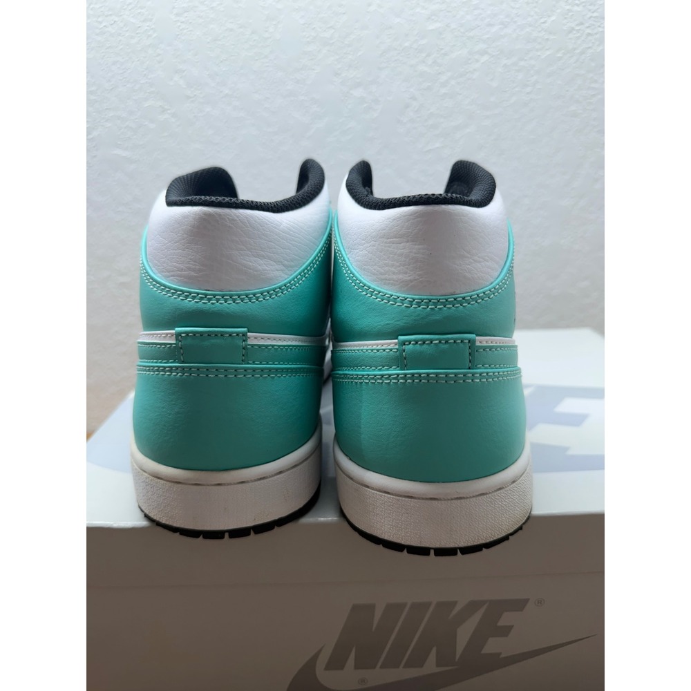Nike Air Jordan 1 Mid Tropical Twist Teal Black White 554724-132 Mens 13 - Picture 4 of 9